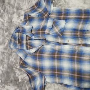 Eddie Bauer flannel button down shirt